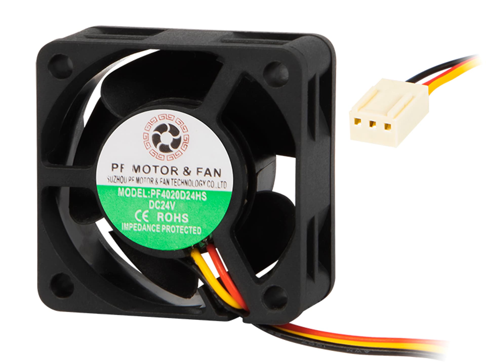 85-414# Wentylator  40x20mm 24v ślizg. 3-przew.