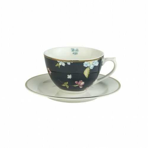 Laura Ashley PORCELANOWA FILIŻANKA CAPPUCCINO Laura Ashley HERITAGE Midnight Uni W181228