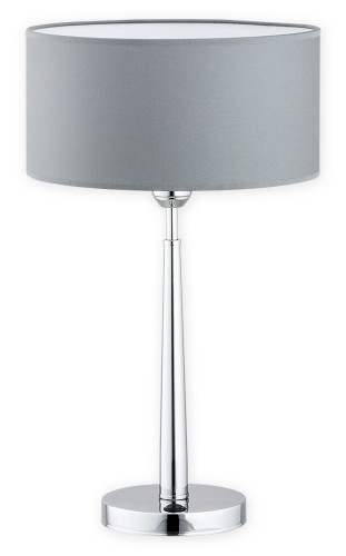 Lemir Orso lampka stołowa 1 pł. / chrom + szary O2878 L1 CH + SZA