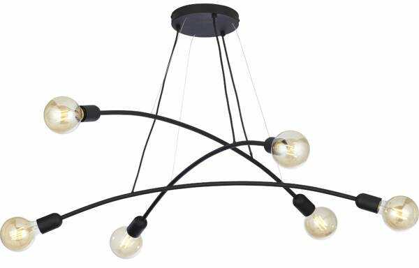 TK Lighting Nowoczesna lampa wisząca HELIX 2726 czarna TK2726