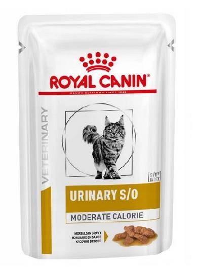 Royal Canin Vet Royal Canin VET CAT Urinary S/O Moderate Calorie Karma dla kota 12x85g PAKIET