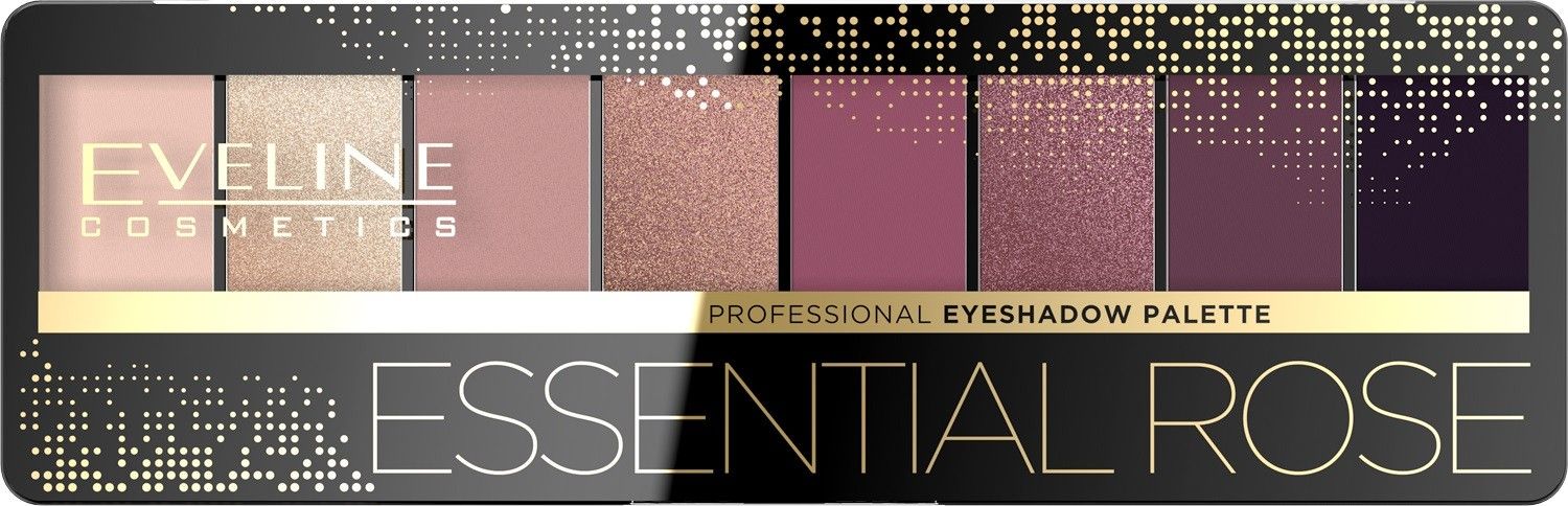 Eveline Eveline Eyeshadow Professional Palette Zestaw cieni do powiek 05 Essential Rose (8) 9.6g