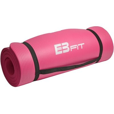 EB FIT Mata Fitness NBR180X60X1,5CM Różowa + Torba Eb Fi
