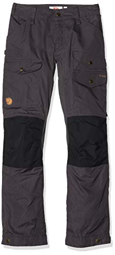 Fjallraven Vidda Pro damskie spodnie sportowe z wentylatorem szary Dark Grey-black 36
