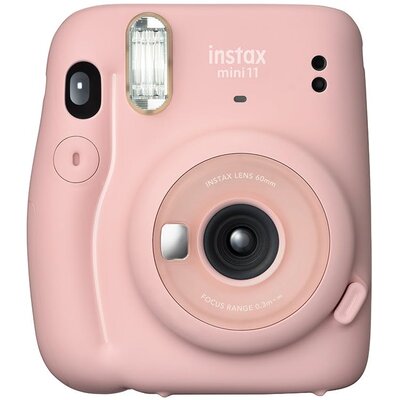FUJIFILM Instax Mini 11 Różowy + Wkład 10 szt + Klamerki Led + Naklejki