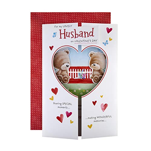 Hallmark Kartka walentynkowa dla męża z Hallmark  uroczy wycięty wzór