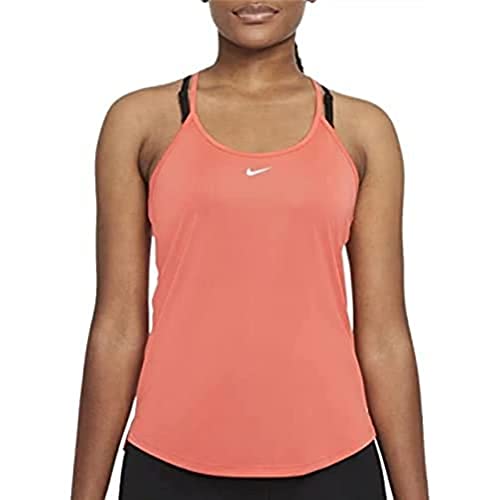 Nike Damska kamizelka W Nk One Df Elstka Std Tank Vest, Magic Ember/White, L