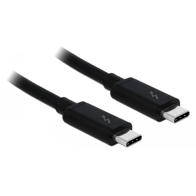 Delock Kabel Thunderbolt 3 wtyczka USB-C na USB-C Czarny, czarny 84846