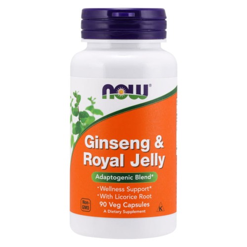 Now Foods Foods FOODS Ginseng + Royal Jelly 90 kaps. NW231