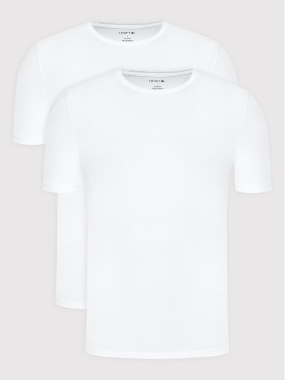 Lacoste Komplet 2 t-shirtów TH3455 Biały Regular Fit