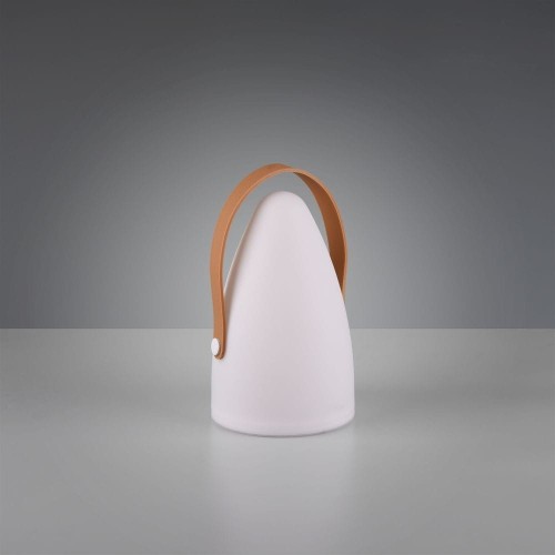 Trio Leuchten Designerska lampa stołowa na zewnątrz  biała  ładowalna z RGBW - Leonardo