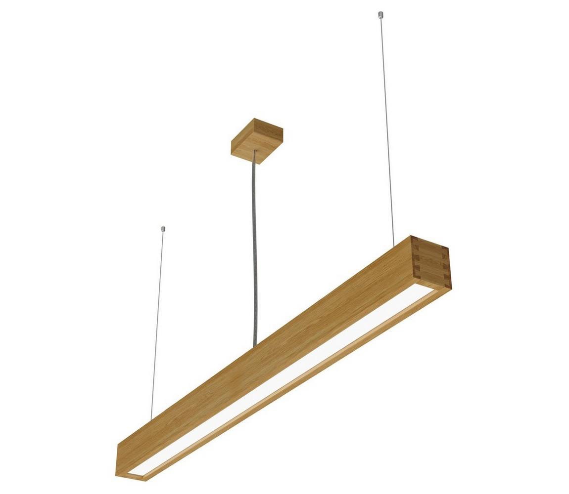 APLED - LED Żyrandol na lince LOOK LED/36W/230V 4000K 120 cm dąb
