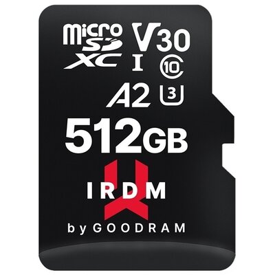 Goodram IRDM M2AA MicroSDXC 512GB UHS-I/U3 A2 V30 IR-M2AA-5120R12 IR-M2AA-5120R12