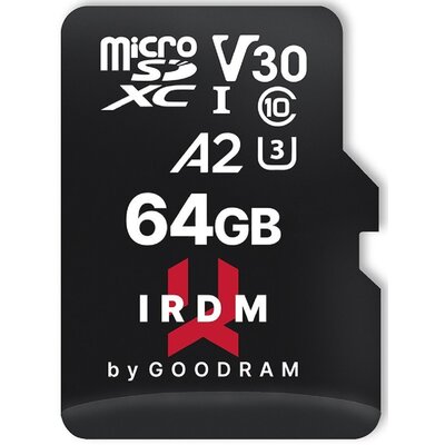 Goodram IRDM M2AA MicroSDXC 64GB UHS-I/U3 A2 V30 IR-M2AA-0640R12 IR-M2AA-0640R12