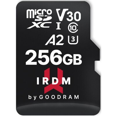 Goodram IRDM M2AA MicroSDXC 256GB UHS-I/U3 A2 V30 IR-M2AA-2560R12 IR-M2AA-2560R12