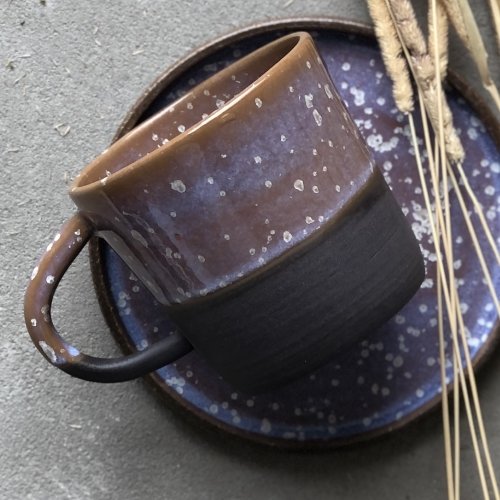 Ceramiczny kubek z uszkiem POTPOTSTUDIO - Mokka 300 ml
