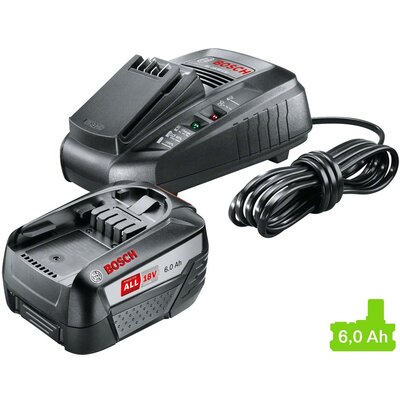 Bosch Zestaw startowy 18 V 6,0 Ah + AL 1830 CV