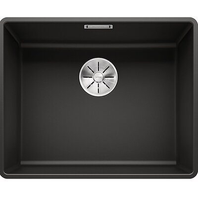 Blanco SUBLINE 500-F Silgranit PuraDur Czarny InFino 525994