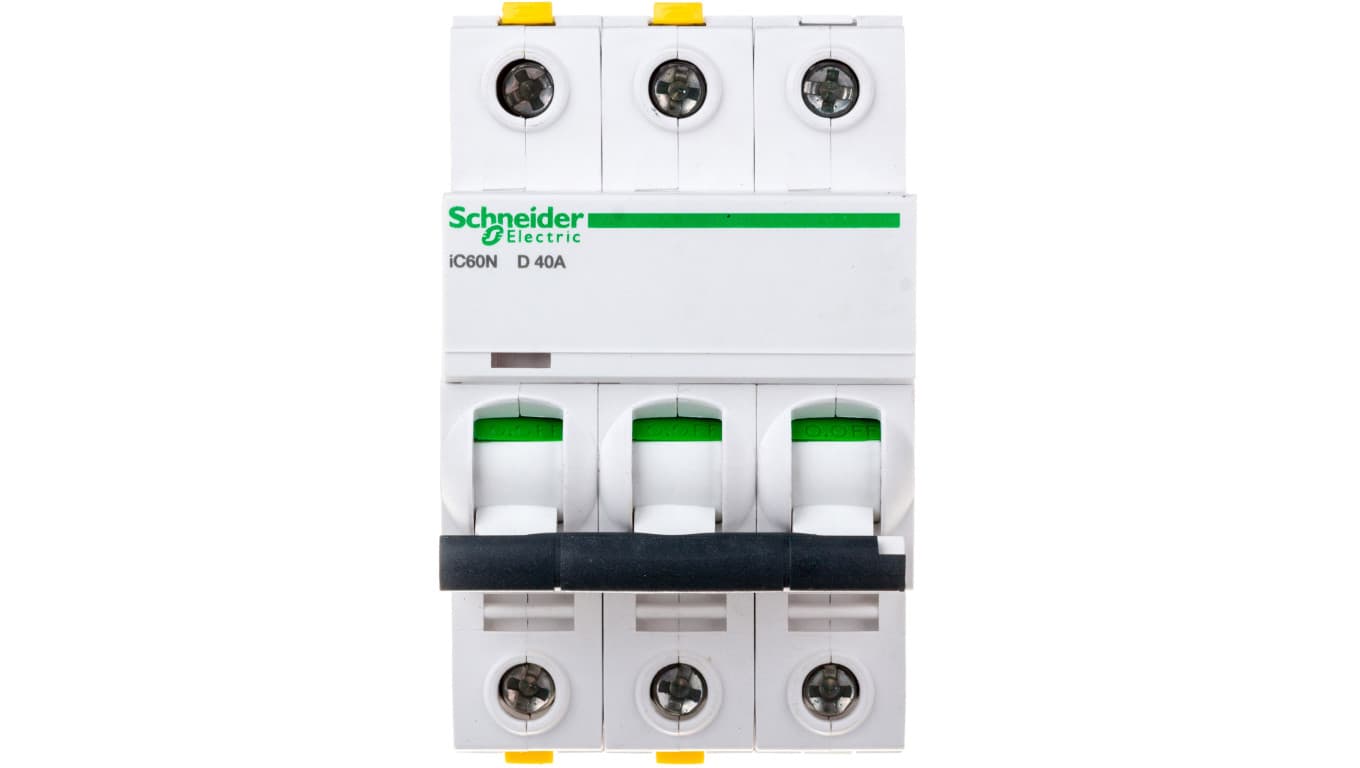 Schneider Electric Wyłącznik nadprądowy iC60N 3P D40 6kA A9F05340