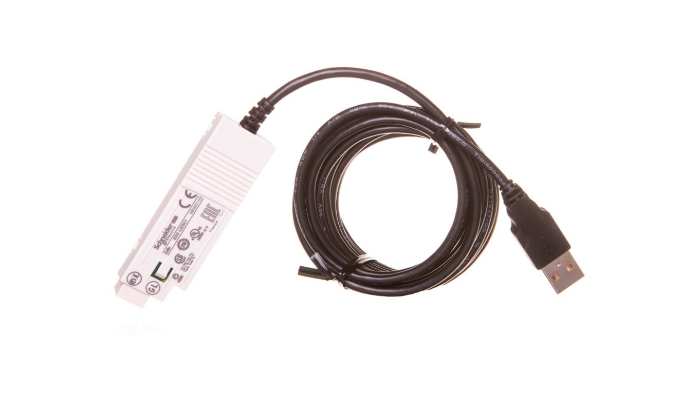Schneider Electric sr2usb01 kabel złącze USB do komputera PC i Smart przekaźnik zelio Logic, przewód o długości 3 m SR2USB01