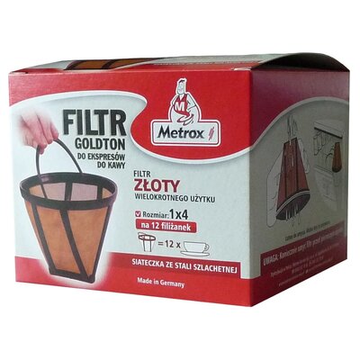 Metrox Wyposażenie Filtr do kawy 1x4 Goldton