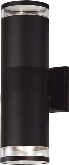 Czarna lampa ścienna tuba na taras - S310 T4-A08