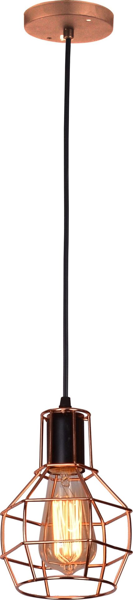 Lampa wisząca Azzardo CARRON industrial miedź AZ1659