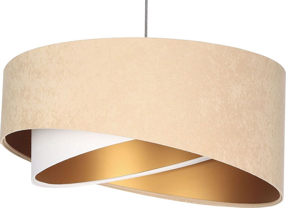 Lampa wisząca Lumes Beżowa skandynawska lampa wisząca - EX983-Holis