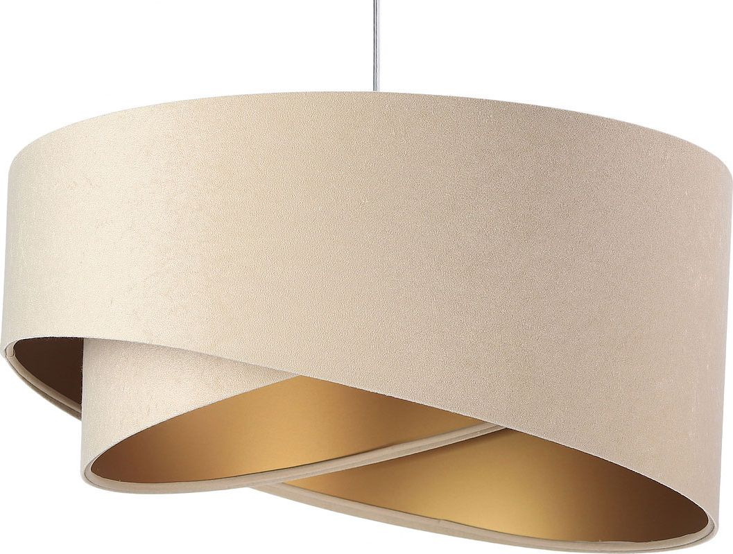 Lampa wisząca Lumes Beżowo-złota lampa wisząca glamour - EX982-Sonelo
