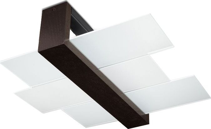 Lampa sufitowa Lumes Nowoczesny szklany plafon E777-Feniko - wenge
