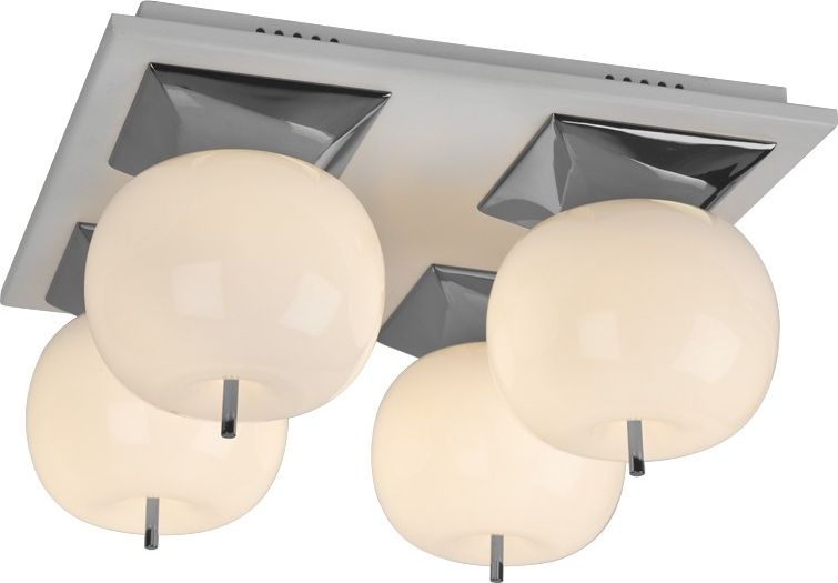 Lampa sufitowa Witek Home Lampa Jabłko MC5069-4 srebrna