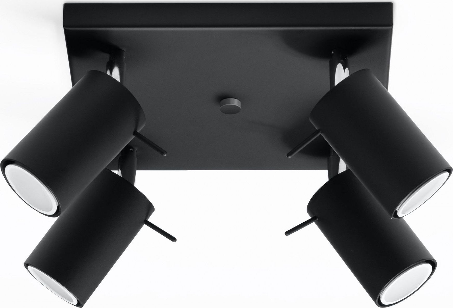 Lampa sufitowa Lumes Loftowy plafon halogenowy E784-Rins - czarny