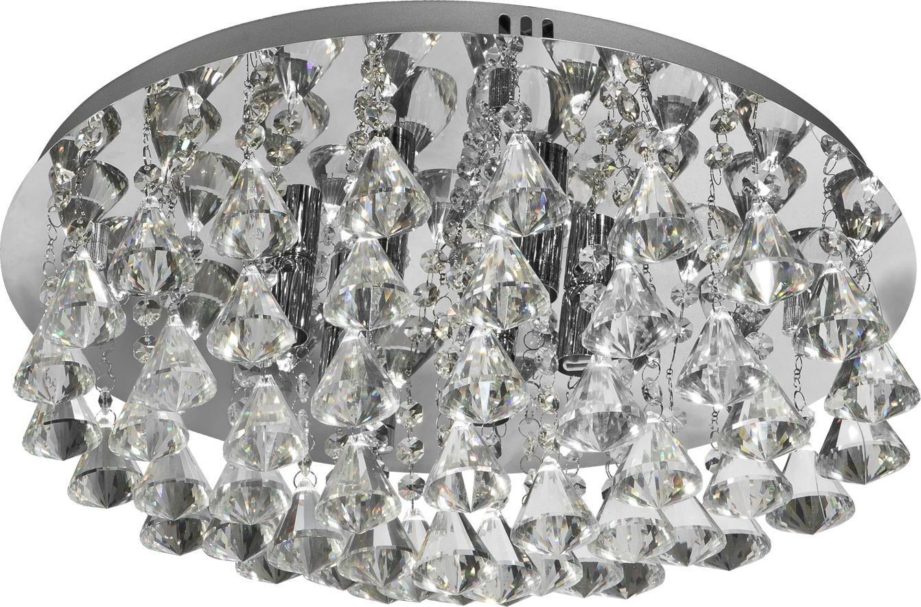 Lampa sufitowa Miviena Lampa sufitowa plafon kryształowy Hanna 3303-6CC