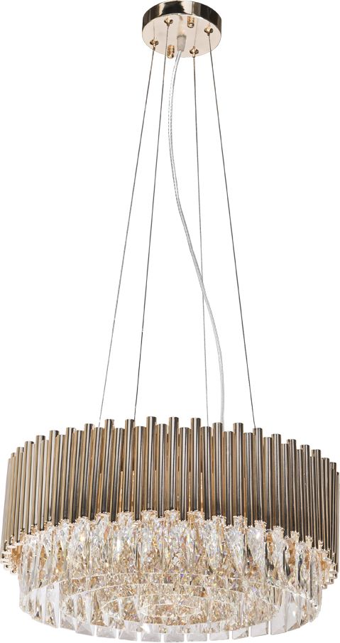 Lampa wisząca Witek Home Lampa wisząca kryształowa Gold Stick 60181/13