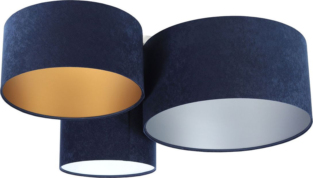 Lampa sufitowa Lumes Nowoczesny welurowy plafon nad stół - EXX51-Lomira