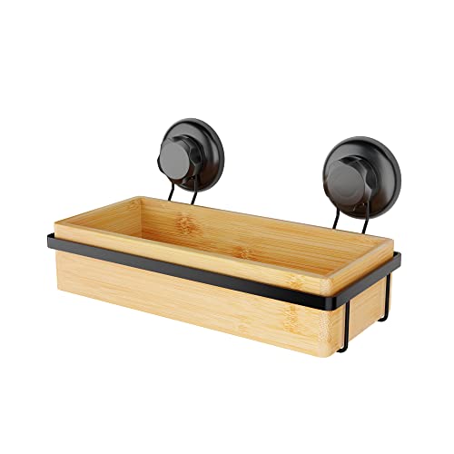 Bambusowa samoprzyczepna półka łazienkowa Compactor Bestlock SPA