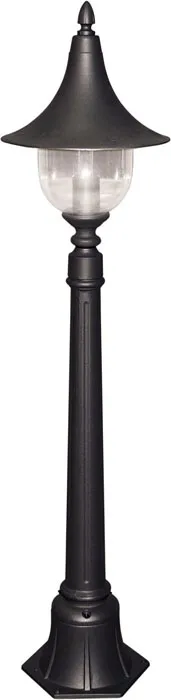 Czarna klasyczna stojąca lampa ogrodowa słupek - 16X S314 L4-C59