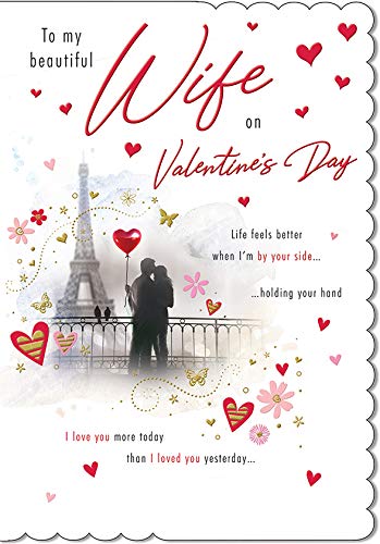 PG 'to My Beautiful Wife Paris para zdjęcie projekt kartka walentynkowa piękny werset A50246