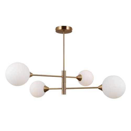 Italux Evora lampa wisząca 4-punktowa mosiądz miodowy PND-55342-4-HB