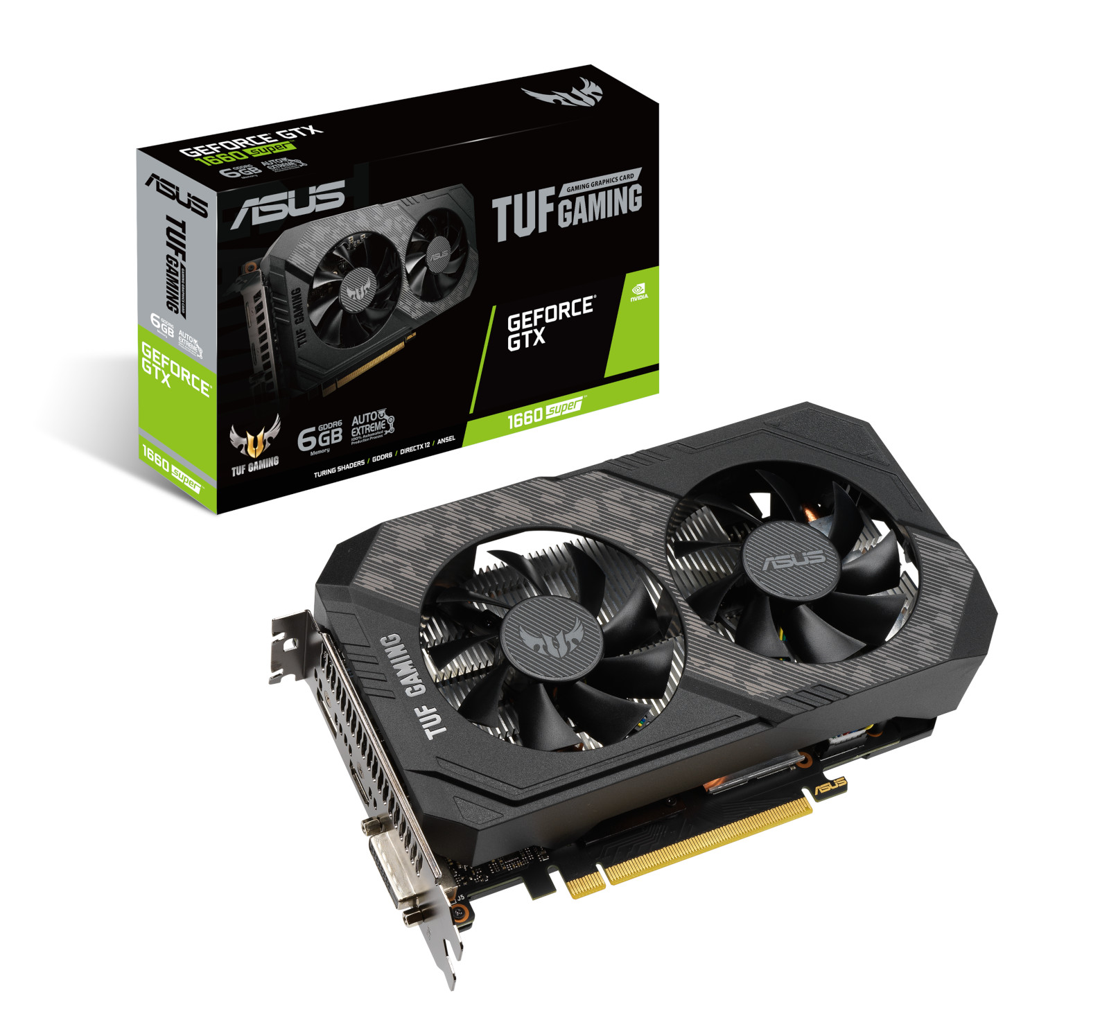 ASUS TUF GTX 1660 SUPER 6GB HDMI DP DVI-D TUF-GTX1660S-6G-GAMING