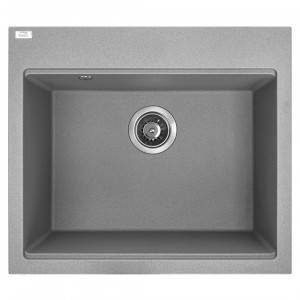 Laveo SBT 510Y Zlewozmywak granitowy1 komoraWymiary 500x570x200 mm Wymiar szafki 600 mmWyko$272czenie szareW zestawie z syfonem Space Saving i korkiem klik klak