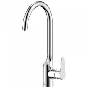 Laveo BAK 098D Bateria zlewozmywakowa stoj$165ca z pod$166czeniemdo filtra wody Jednouchwytowa Spos$167b monta$168u stoj$169cy G$170owica 35 mmZasi$171g wylewki 205 mm Wyko$172czenie chrom