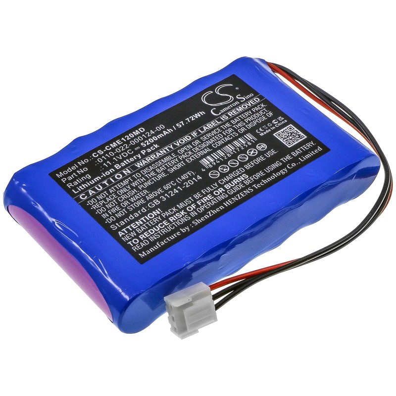 Cameron Sino Comen CM-1200A ECG 0110-022-000124-00 5200mAh 57.72Wh Li-Ion 11.1V