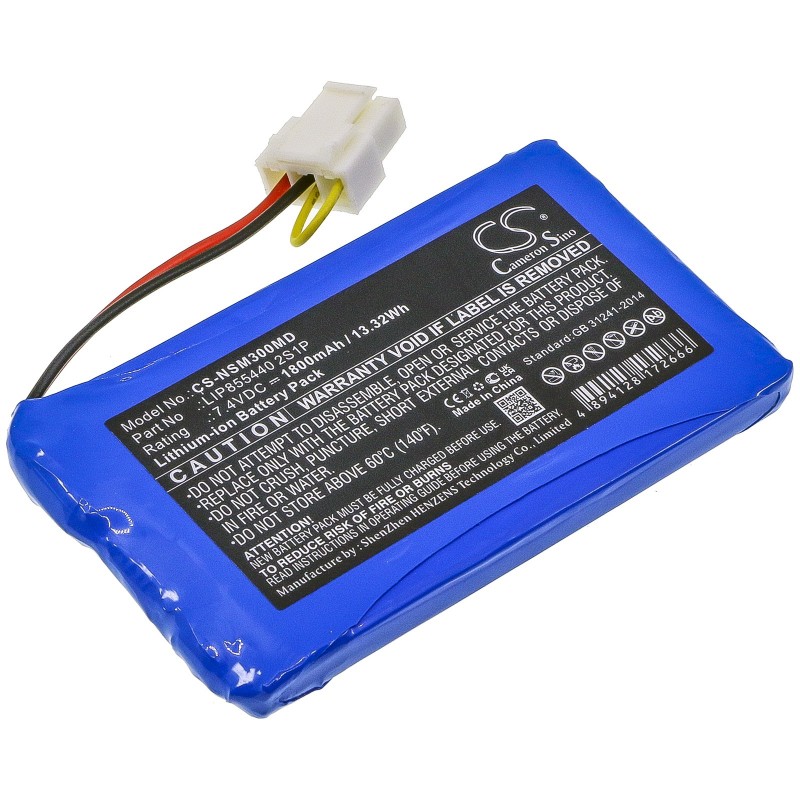 Cameron Sino Neusoft SCP-XIKANG-3001 LIP855440 2S1P 1800mAh 13.32Wh Li-Ion 7.4V