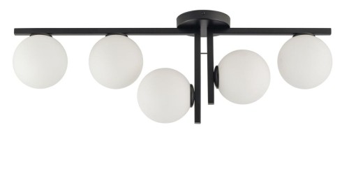 Sigma 33287 Nowoczesna lampa sufitowa ANDY czarna OP.OŚW. 5PŁ 33287
