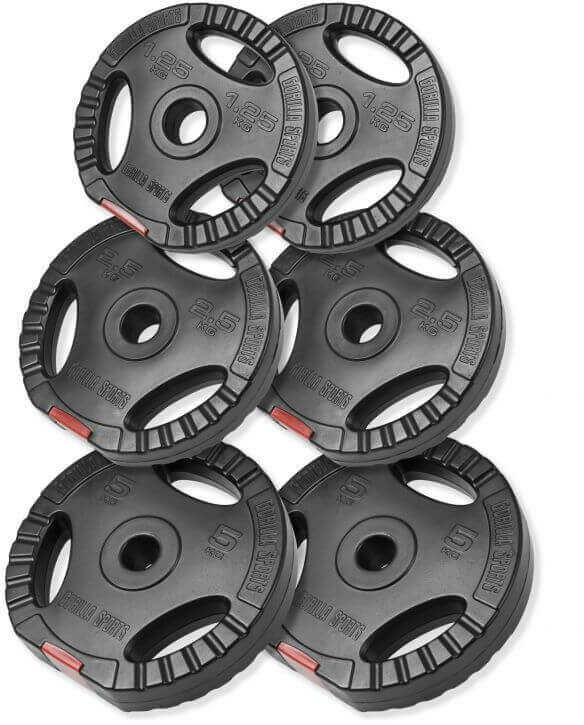 Gorilla Sports Zestaw obciążeń winylowych 6 sztuk 17,5 kg (100662-00007-0023)