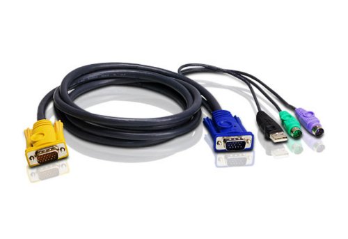 Aten KVM Cable 3in1 SPHD (HDB15-SVGA, USB, PS/2, PS/2) - 3m 2L-5303UP