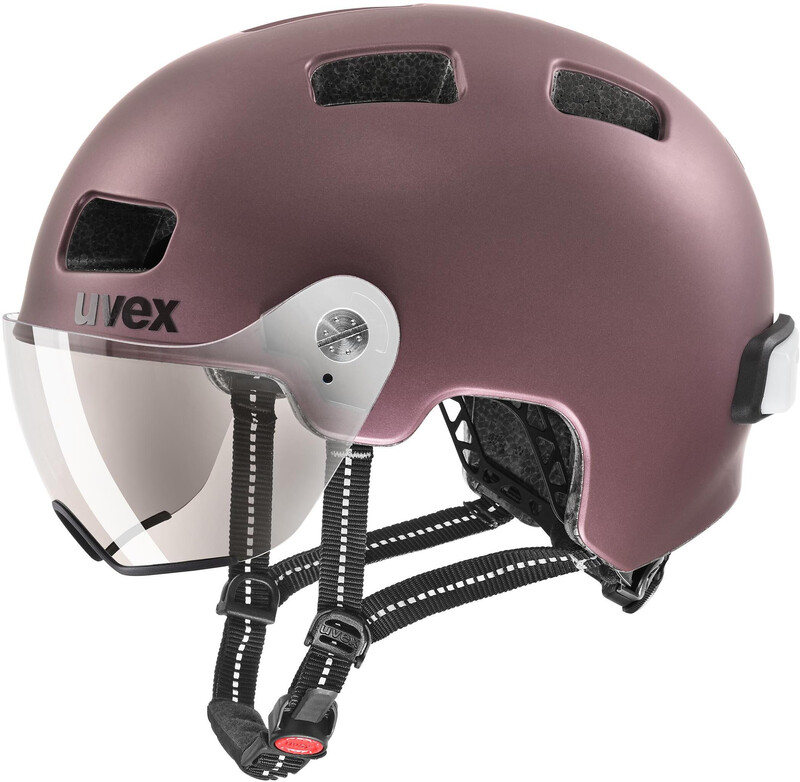 UVEX Rush Visor Helmet, fioletowy 55-58cm 2022 Kaski rowerowe