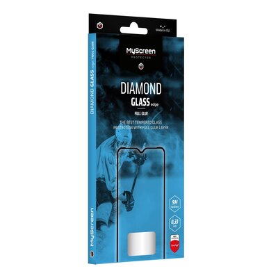 MYSCREEN Protector Szkło Diamond Glass Edge Full Glue Galaxy A12, czarna ramka 5901924988502