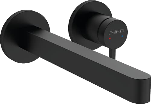 Hansgrohe 76050670 Finoris Jednouchwytowa bateria umywalkowa $31cienna do monta$32u podtynkowego z wylewk$33 22,5 cm czarny matowy